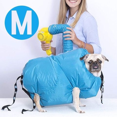Capa Cachorro Secadora Tosa Banho Vento Quente Caes Secador Pet - M
