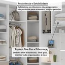 Ver imagem 5 de Quarto Modulado Casal de Canto com Guarda-roupas Maleiro e Cabeceira Alpes Master Luciane Móveis