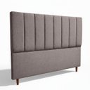 Ver imagem 4 de Cabeceira Estofada Moderna e Elegante para Cama de Casal 140 Carla Linho