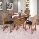 Ver imagem 4 de Conjunto Mesa Quadrada Mabelly 4 Cadeiras - São Carlos