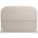 Ver imagem 3 de Cabeceira Cama Box Queen 160cm Lanna com Puff Recamier Doha W01 Bouclê Creme - Lyam Decor