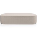 Ver imagem 4 de Cabeceira Cama Box Queen 160cm Lanna com Puff Recamier Doha W01 Bouclê Creme - Lyam Decor