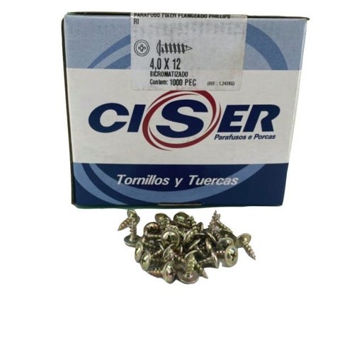 Parafuso para Madeira Flangeado 4.0 X 12 Phillips 1000 Pç