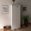 Ver mais imagens de Armário Alto para Escritório 2 Portas com Chave Branco