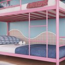 Ver imagem 2 de Treliche de Solteiro em Ferro Jack:rosa Bebe