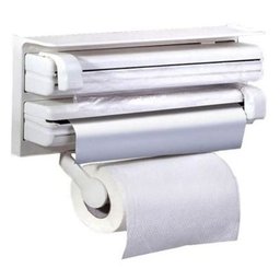 Suporte Papel Toalha Dispenser Cozinha Triple Paper 3 em 1 - 1