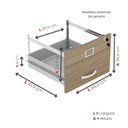 Ver imagem 7 de Arquivo de Madeira 4 Gavetas Of04gp25