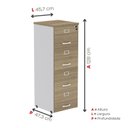 Ver imagem 4 de Arquivo de Madeira 4 Gavetas Of04gp25