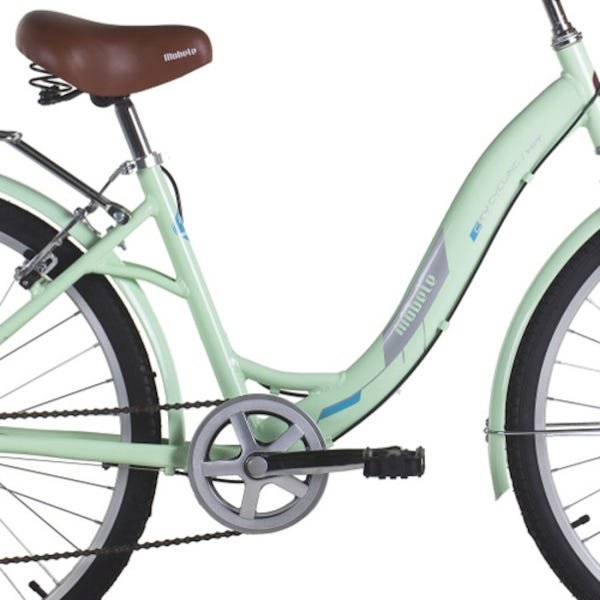 Bicicleta Vintage Retrô Aro 26 7V Verde Hit City Mobele com Cestinha - 3