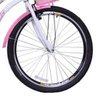 Bicicleta Retrô Vintage Aro 26 Feminina Beach Rosa com Branco - 4