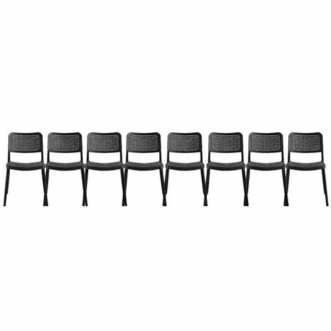 Kit com 8 Cadeiras para Sala de Jantar Mera