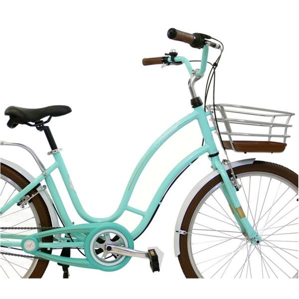 Bicicleta Retrô Vintage Antonella Aro 26 Verde Acqua - 3