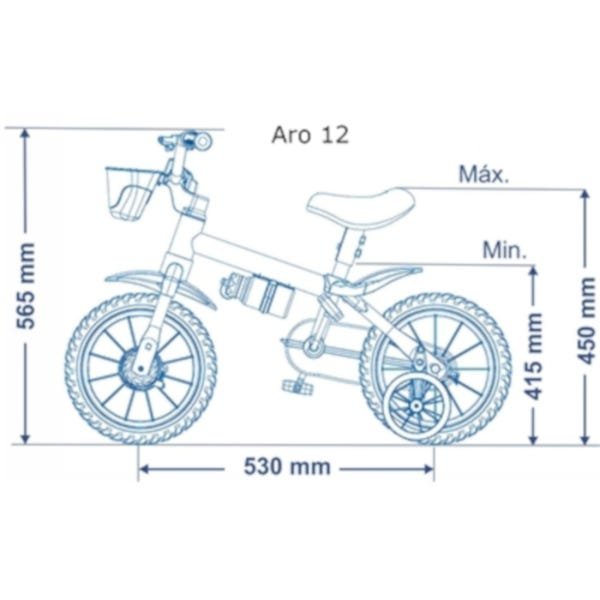 Bicicleta Retrô Antonella Aro 26 e Aro 12 com Capacete Kit Mãe e Filha - 5