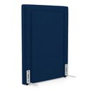 Ver imagem 1 de Cabeceira Cama Box Solteiro Alba 90cm com Frame Veludo Azul Marinho - Abmaza
