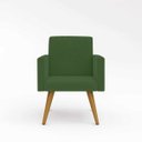 Ver imagem 4 de Kit 6 Cadeiras Poltronas Decorativa - Escritório - Recepção Cor:Verde
