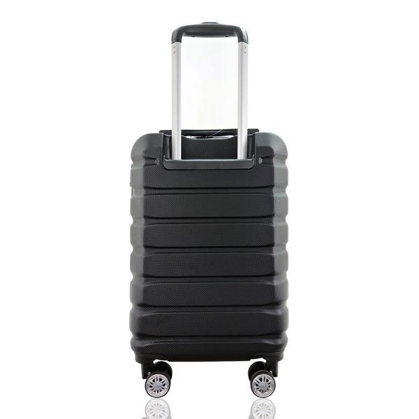 Kit Duas Malas De Bordo Rígidas 360º - Gladiador B3C1 Preto e Vinho - 3