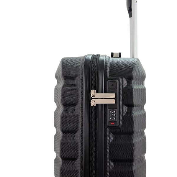 Kit Duas Malas De Bordo Rígidas 360º - Gladiador B3C1 Preto e Vinho - 5