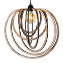 Ver imagem 1 de Luminária Lustre Pendente Sala Jantar Cozinha Moderno Circulo Grande Carvalho