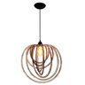 Luminária Lustre Pendente Sala Jantar Cozinha Moderno Circulo Grande Carvalho - 3