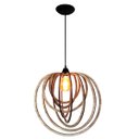 Ver imagem 3 de Luminária Lustre Pendente Sala Jantar Cozinha Moderno Circulo Grande Carvalho
