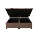 Ver imagem 2 de Kit Premium Box Baú Casal 1,38 - Marrom