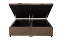 Ver imagem 2 de Kit Premium Box Baú Casal 1,38 - Marrom
