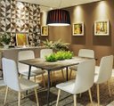 Ver imagem 4 de Luminária Lustre Pendente Moderno Bivolt E27 Sala Mesa Jantar Redondo 50cm Preto
