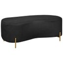 Ver imagem 1 de Puff Recamier Orgânico Maitê 1mt Quarto Loja Bouclê Preto