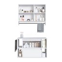 Ver imagem 4 de Conjunto Banheiro Gabinete 80cm e Espelheira Branco Cj8010