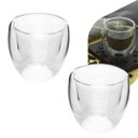 Ver imagem 1 de Copo Parede Dupla de Vidro Café 80ml 2 Peças