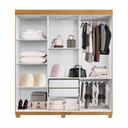 Ver imagem 6 de Guarda-Roupa Casal 6 Portas 2 Gavetas MDF Miami Yescasa