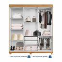 Ver mais imagens de Guarda-Roupa Casal 6 Portas 2 Gavetas MDF Miami Yescasa
