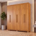 Ver imagem 1 de Guarda-Roupa Casal 6 Portas 2 Gavetas MDF Miami Yescasa
