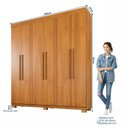 Ver imagem 4 de Guarda-Roupa Casal 6 Portas 2 Gavetas MDF Miami Yescasa