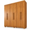 Ver imagem 3 de Guarda-Roupa Casal 6 Portas 2 Gavetas 100% MDF Miami Yescasa