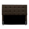 Cabeceira Queen 160 Cm Estofada Larissa em Suede com Frame:marrom - 1