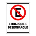 Ver imagem 1 de Placa Proibido Estacionar Embarque E Desembarque 30x40cm TaColado 05 Unidades