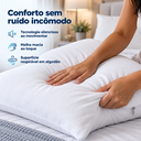 Ver imagem 5 de Kit 2 Protetores de Travesseiro Branco 70x50cm Impermeável Malha Lynel