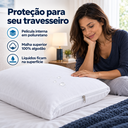 Ver imagem 6 de Kit 2 Protetores de Travesseiro Branco 70x50cm Impermeável Malha Lynel