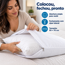 Ver mais imagens de Kit 2 Protetores de Travesseiro Branco 70x50cm Impermeável Malha Lynel