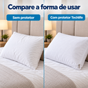 Ver imagem 7 de Kit 2 Protetores de Travesseiro Branco 70x50cm Impermeável Malha Lynel