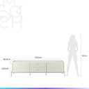 Ver imagem 7 de Rack para Tv até 75" 2 Gavetas 2 Portas Jasper 220 cm