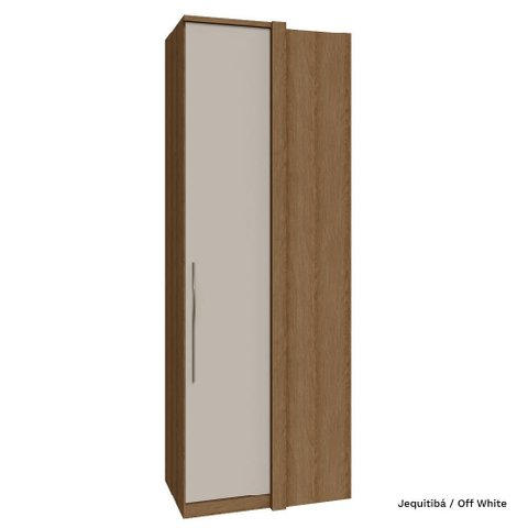 Guarda Roupa Modulado 01 Porta Deslizante 245cm Canto Reto Setiba