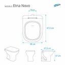 Ver imagem 4 de Assento Sanitário Poliester Etna Branco para vaso Icasa
