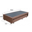 Ver imagem 3 de Cama Box Bicama Auxiliar Solteiro Suede Espuma 8cm 40x78x188 Marrom