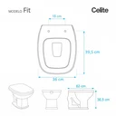Ver imagem 2 de Tampa de Vaso Decorada Beija Flor para vaso Celite Fit