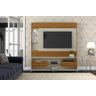 Home Theater Mascavo - Cumaru com Off White - Patrimar Móveis - Cumarú/Off White - 1