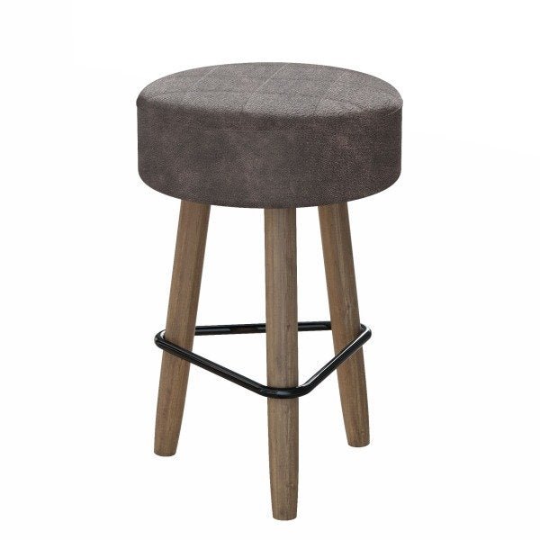 Conjunto com Mesa Gardênia Preta e 2 Banquetas Marrons - 3