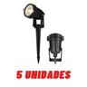 Kit 05 Luminária Espeto Jardim Led 5w Prova D'água Bivolt 3000k - 1