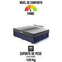 Ver imagem 6 de Cama Baú Queen 158x198 Suede Preto com Dual Firm Espuma Ecoflex